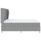 Preview: Boxspringbett mit Matratze Dunkelgrau 90x190 cm Hellgrau