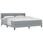 Preview: Boxspringbett mit Matratze mit Matratze Hellgrau 180 x 200 cm