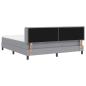 Preview: Boxspringbett mit Matratze mit Matratze Hellgrau 180 x 200 cm