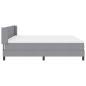 Preview: Boxspringbett mit Matratze mit Matratze Hellgrau 180 x 200 cm