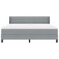 Preview: Boxspringbett mit Matratze mit Matratze Hellgrau 180 x 200 cm