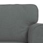 Preview: Sofa 2 pcs Dunkelgrau Metall