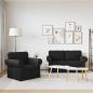 Preview: Sofa 2 pcs Schwarz Metall