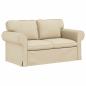 Preview: Sofa 2 pcs Creme Metall