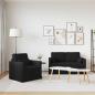 Preview: Sofa 2 pcs Schwarz Metall