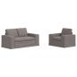 Preview: Sofa 2 pcs Taupe Metall