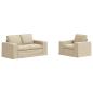 Preview: Sofa 2 pcs Creme Metall