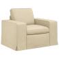 Preview: Sofa 2 pcs Creme Metall