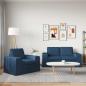 Preview: Sofa 2 pcs Blau Metall