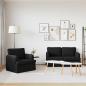 Preview: Sofa 2 pcs Schwarz Metall