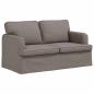 Preview: Sofa 2 pcs Taupe Metall