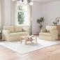 Preview: ARDEBO.de - Sofa 2 pcs Creme Metall