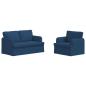 Preview: Sofa 2 pcs Blau Metall