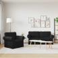 Preview: Sofa 2 pcs Schwarz Metall