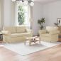 Preview: ARDEBO.de - Sofa 2 pcs Creme Metall