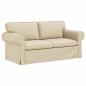 Preview: Sofa 2 pcs Creme Metall