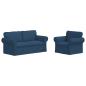 Preview: Sofa 2 pcs Blau Metall