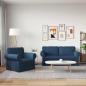 Preview: Sofa 2 pcs Blau Metall