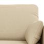 Preview: Sofa 2 pcs Creme Metall