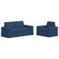 Preview: Sofa 2 pcs Blau Metall