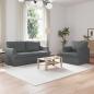 Preview: ARDEBO.de - Sofa 2 pcs Dunkelgrau Metall