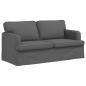 Preview: Sofa 2 pcs Dunkelgrau Metall