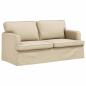 Preview: Sofa 2 pcs Creme Metall