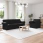 Preview: ARDEBO.de - Sofa 2 pcs Schwarz Metall