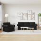 Preview: Sofa 2 pcs Schwarz Metall