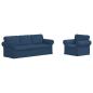 Preview: Sofa 2 pcs Blau Metall