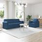 Preview: ARDEBO.de - Sofa 2 pcs Blau Metall