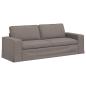 Preview: Sofa 2 pcs Taupe Metall