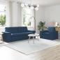 Preview: ARDEBO.de - Sofa 2 pcs Blau Metall