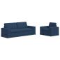 Preview: Sofa 2 pcs Blau Metall