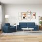Preview: Sofa 2 pcs Blau Metall