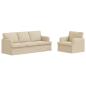 Preview: Sofa 2 pcs Creme Metall