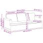 Preview: Sofa 2 pcs Blau Metall