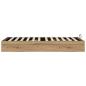 Preview: Ottoman Bettgestell Kunsthandwerk Eiche 193 x 120 x 25 cm