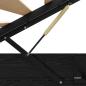 Preview: Ottoman Bettgestell Schwarze Eiche 75,5 x 190 cm Holzwerkstoff