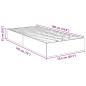 Preview: Ottoman Bettgestell Schwarze Eiche 75,5 x 190 cm Holzwerkstoff