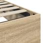 Preview: Ottoman Bettgestell Sonoma-Eiche 193 x 120 x 25 cm Spanplatte