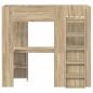Preview: Etagenbettgestell mit Schreibtisch Sonoma-Eiche 100 x 200 cm