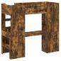 Preview: Etagenbettgestell mit Schreibtisch mit Speicher Holzwerkstoff