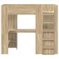 Preview: Etagenbettgestell mit Schreibtisch mit Speicher Holzwerkstoff