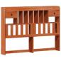 Preview: ARDEBO.de - Bücherregal Bettgestell 2 pcs Wachsbraun 200 x 160 cm