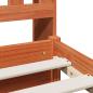 Preview: Bücherregal Bettgestell 2 pcs Wachsbraun 200 x 140 cm