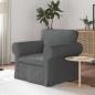 Preview: ARDEBO.de - Sofa Dunkelgrau 215 x 82 x 80 cm Metall