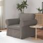 Preview: ARDEBO.de - Sofa Taupe 215 x 82 x 80 cm Metall