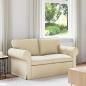 Preview: ARDEBO.de - Sofa Creme 215 x 82 x 80 cm Metall