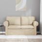 Preview: Sofa Creme 215 x 82 x 80 cm Metall